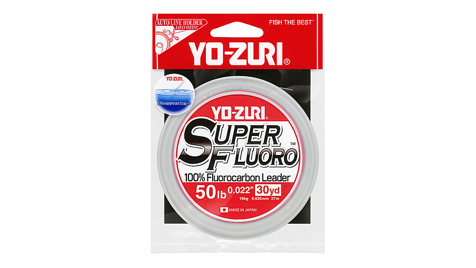 Yo-Zuri Superfluoro Fishing Line, 30yd, 50lb, Natural Clear, YZ SF 50LB NCL 30YD