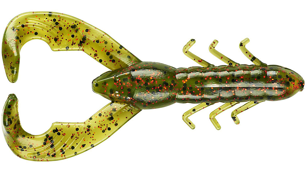 Yum Christie Craw Swim Bait, 30 Pack, 3.5in, Watermelon Red Flake 30pk, YCW3BK02-30