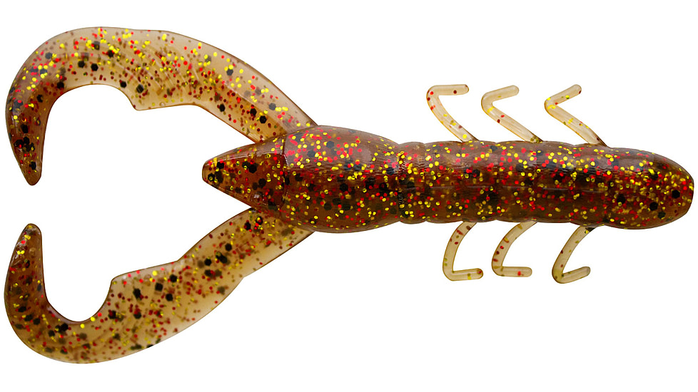 Yum Christie Craw Swim Bait, 8 Pack, 3.5in, Copper Flash, YCW3355