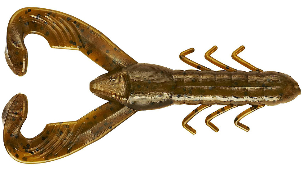 Yum Christie Craw Swim Bait, 8 Pack, 3.5in, Green Pumpkin, YCW308