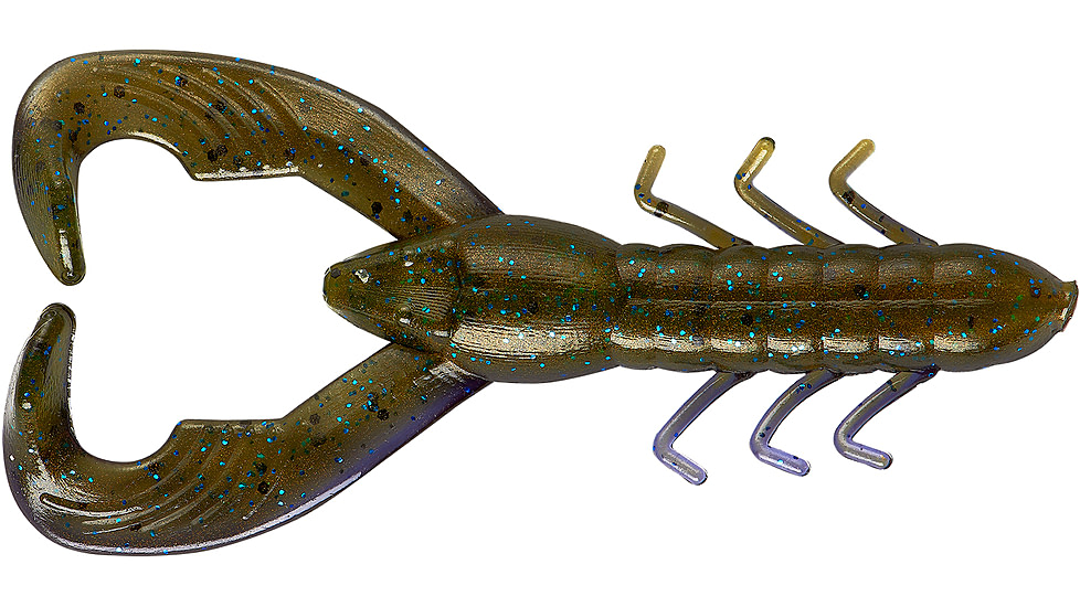 Yum Christie Craw Swim Bait, 8 Pack, 3.5in, Olive Shadow, YCW3275