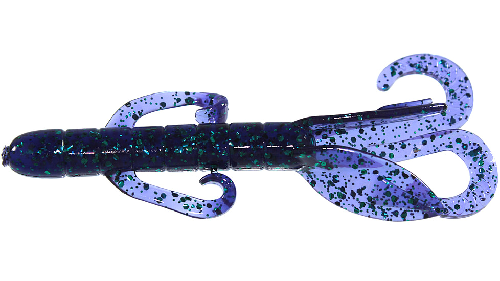 Yum Christie Critter Swim Bait, 10 Pack, 3.5in, Junebug, YCR304