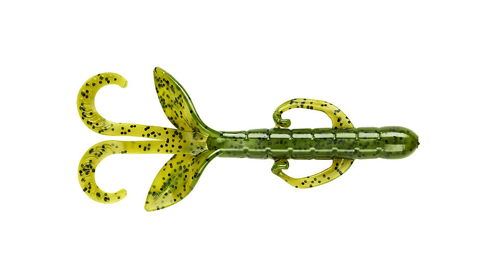 Yum Christie Critter Swim Bait, 10 Pack, 3.5in, Watermelon Seed, YCR309