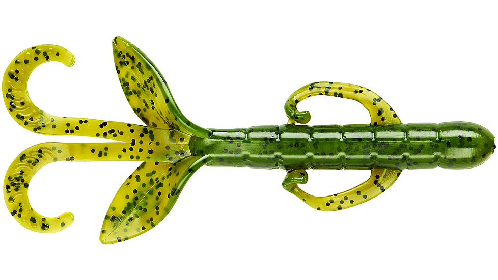 Yum Christie Critter Swim Bait, 30 Pack, 4.5in, Watermelon Seed 30pk, YCR4BK09-30