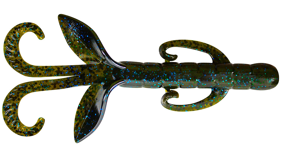 Yum Christie Critter Swim Bait, 8 Pack, 4.5in, GP Shadow, YCR4285