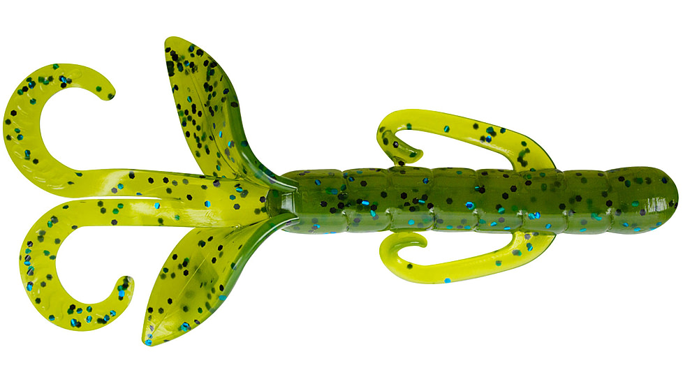 Yum Christie Critter Swim Bait, 8 Pack, 4.5in, Green Gill, YCR4335