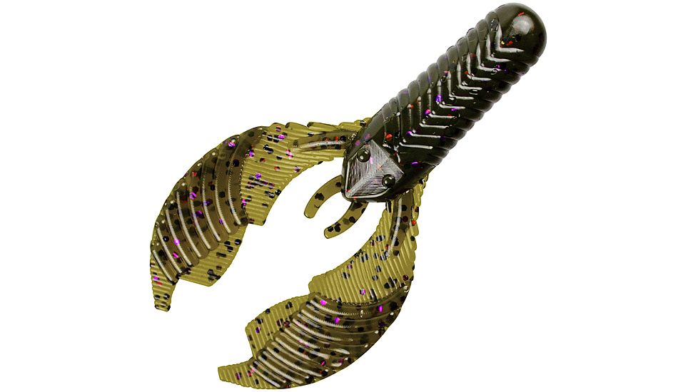 Yum Craw Chunk Bait, 3.25in, Green Pkn/Prpl, YCCK2M44