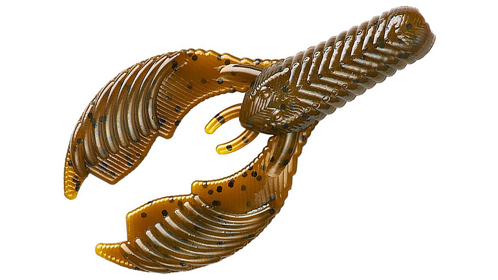 Yum Craw Chunk Bait, 8 Pack, 2.75in, Green Pumpkin, YCCK208