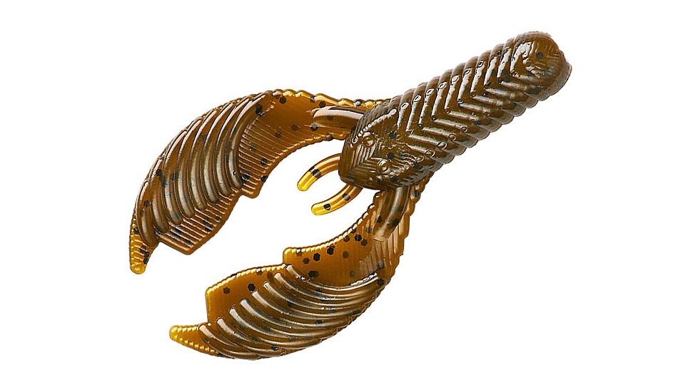 Yum Craw Chunk Bait, 8 Pack, 3.75in, Green Pumpkin, YCCK308