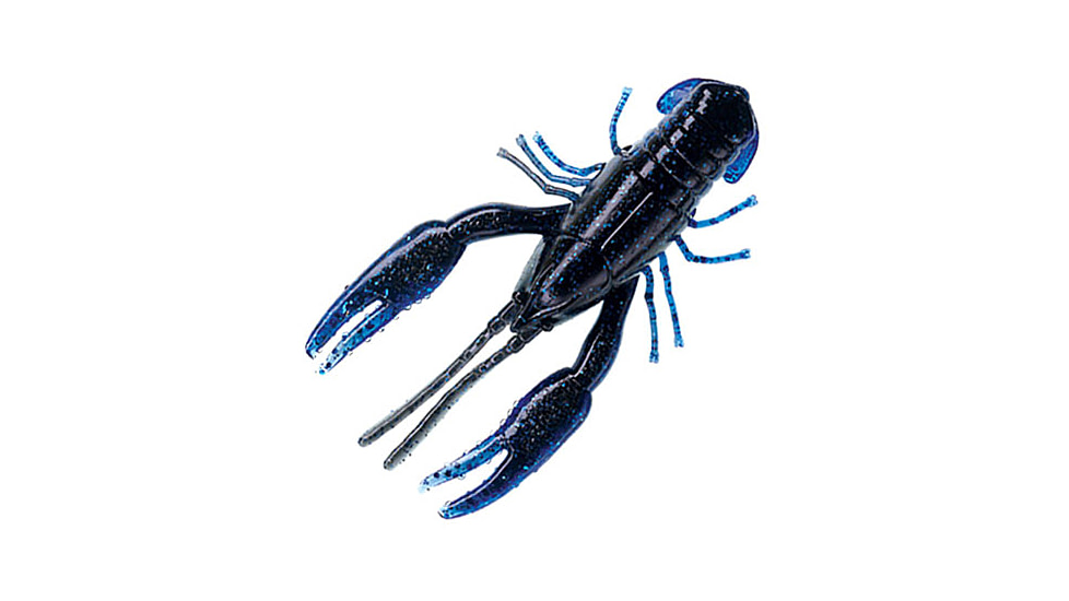 Yum Crawbug, 8 Pack, 3.25in, Black Blue, YCRB312