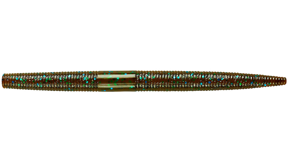 Yum Dinger, 8 Pack, 5in, green Pumpkin/Blue Flk, YDG5176