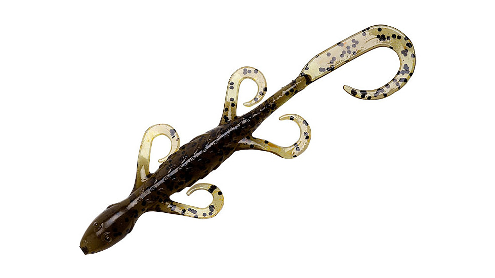 Yum Lizard Bait, 4in, Green Pumpkin, YLZ408