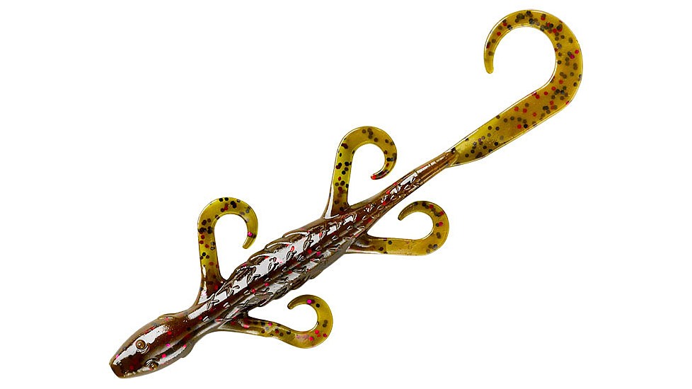Yum Lizard Bait, 6in, Green Pumpkin/Purple, YLZ644