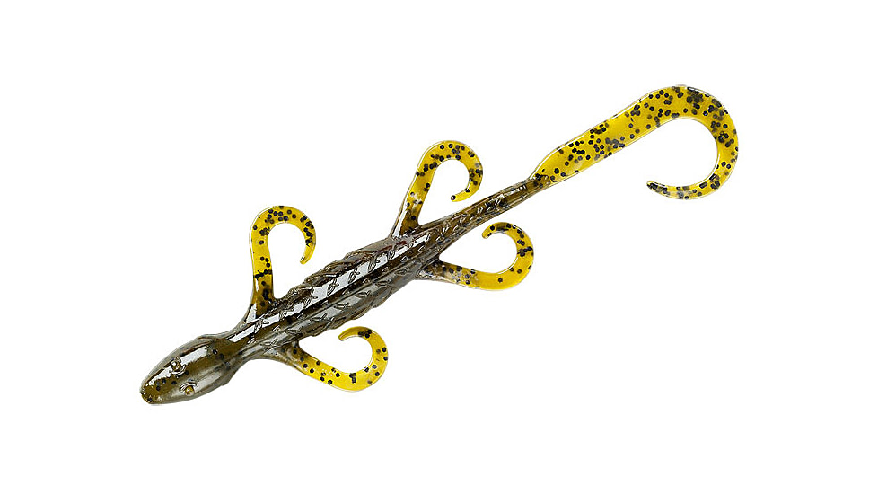 Yum Lizard Bait, 6in, Green Pumpkin, YLZ608