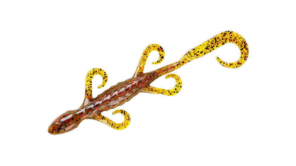 Yum Lizard Bait, 6in, Watermelon/Red Flake, YLZ602