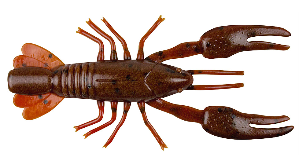 Yum Ned Craw Bait, 2in, Dark Brown/Rd Brwn, YNC2360