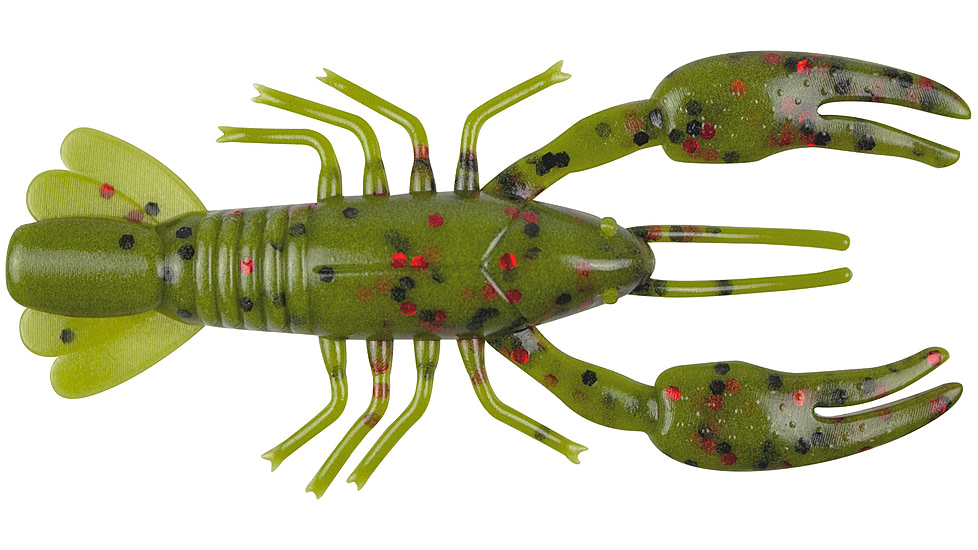 Yum Ned Craw Bait, 2in, Soft Watermelon Red Flk, YNC2356