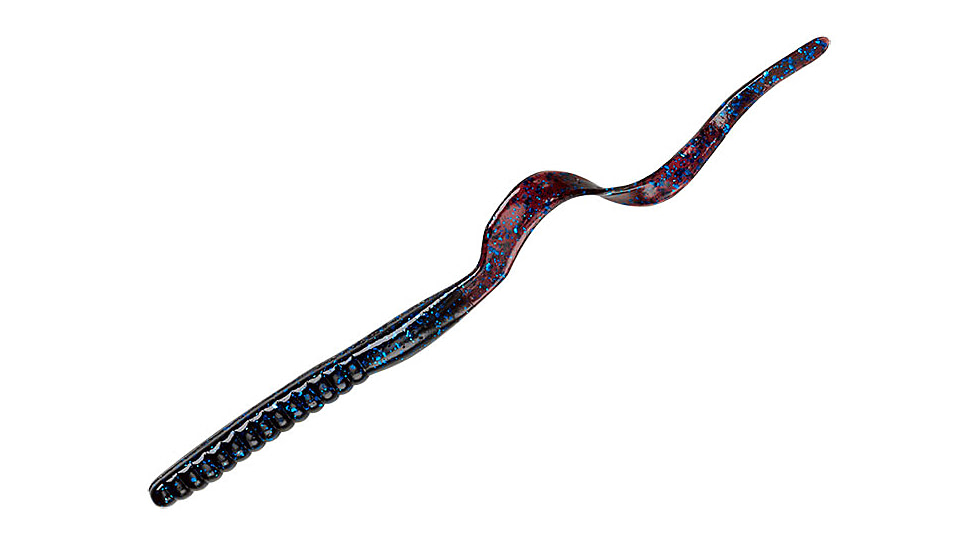 Yum Ribbontail Bait, 7.5in, Blue Fleck, YRBT769