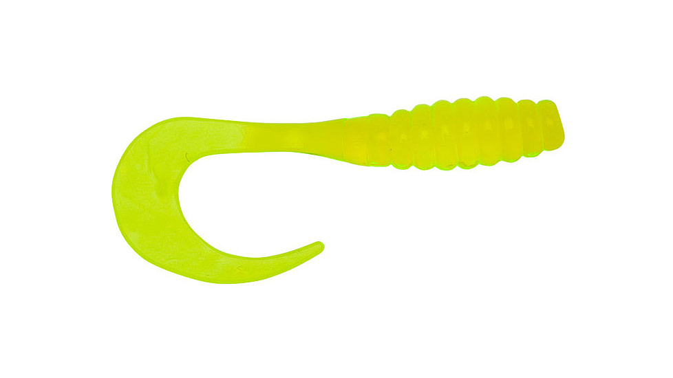 Yum Ribbontail Grub Bait, 15 Pack, 3in, Chart 1, YRTG350