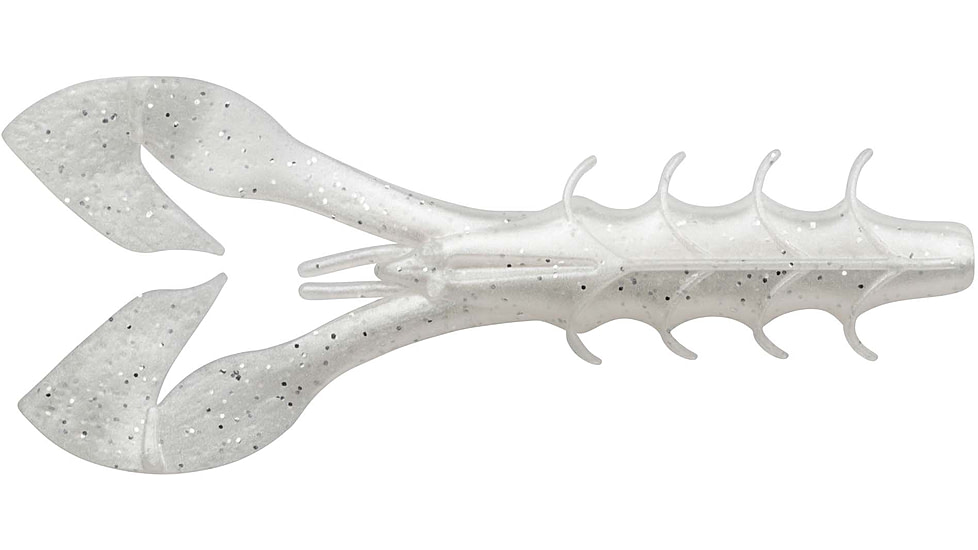 Yum Spine Craw Bait, 3.75in, Pearl Silver Flake, YSCR381