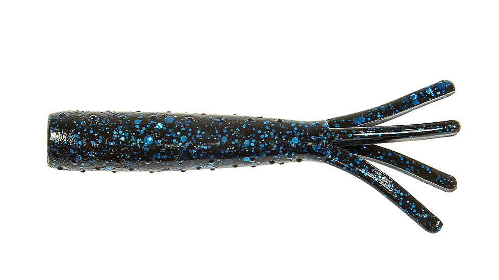 Z-man TRD Ticklerz Soft Bait, 8, 2.75in, Black-Blue, TTIC-02PK8