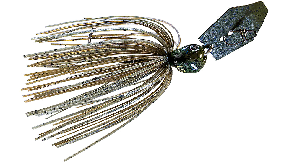 Z-man Chatterbait Jack Hammer Jig Head, 3/8oz, Green Pumpkin, CBJH38-07