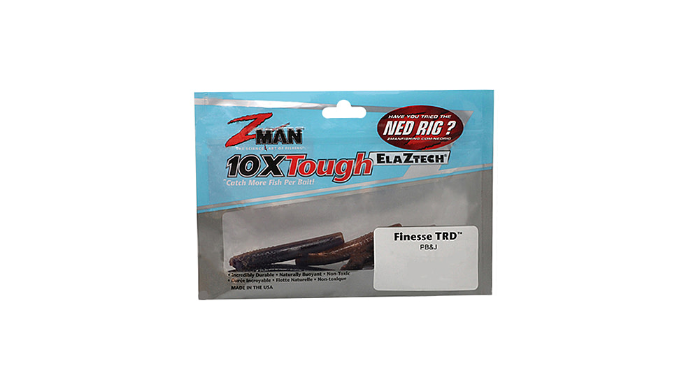 Z-man Finesse TRD Ned Rig Worm, 8 pack, 2.75in, PB&amp;J, TRD275-238PK8
