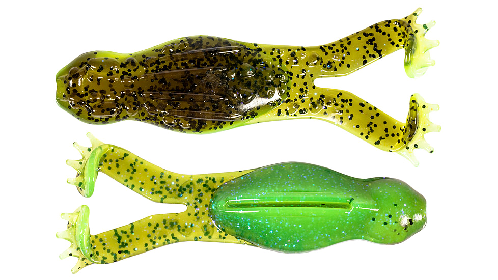 Z-man Goat Toadz Soft Bait, 3 pack, 4 in, Hot Snakes, GTT-349PK3