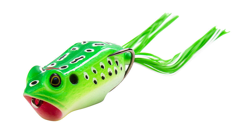 Z-man Leap Frogz Popping Frog 2.25in, Green Leopard, LFPS-01