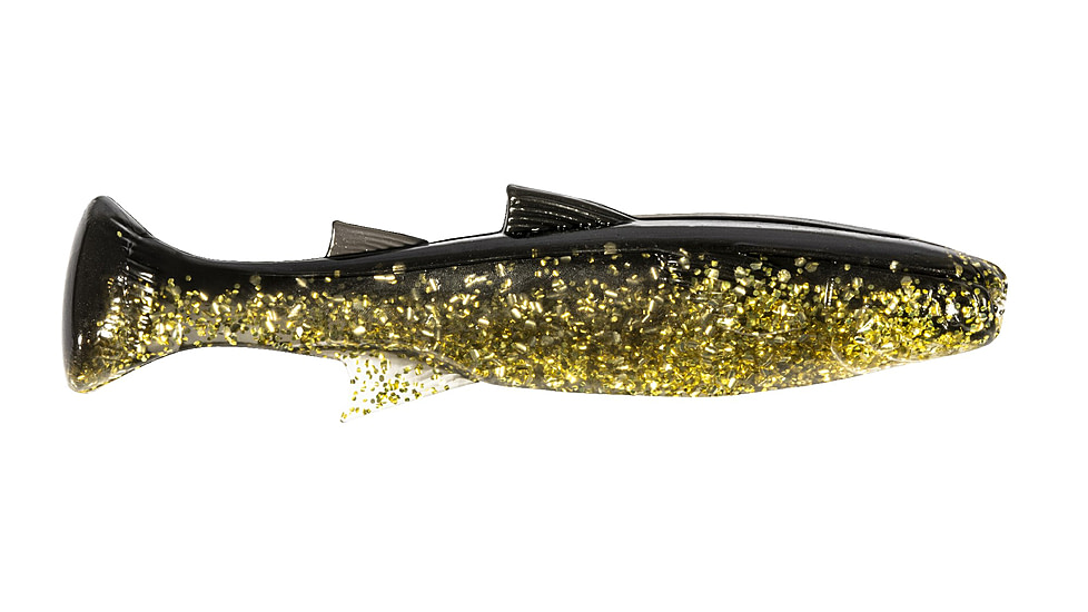 Z-man Mulletron Swimbait Lure, 4 Pack, Gold Rush, 3.3in, MT3-255PK4