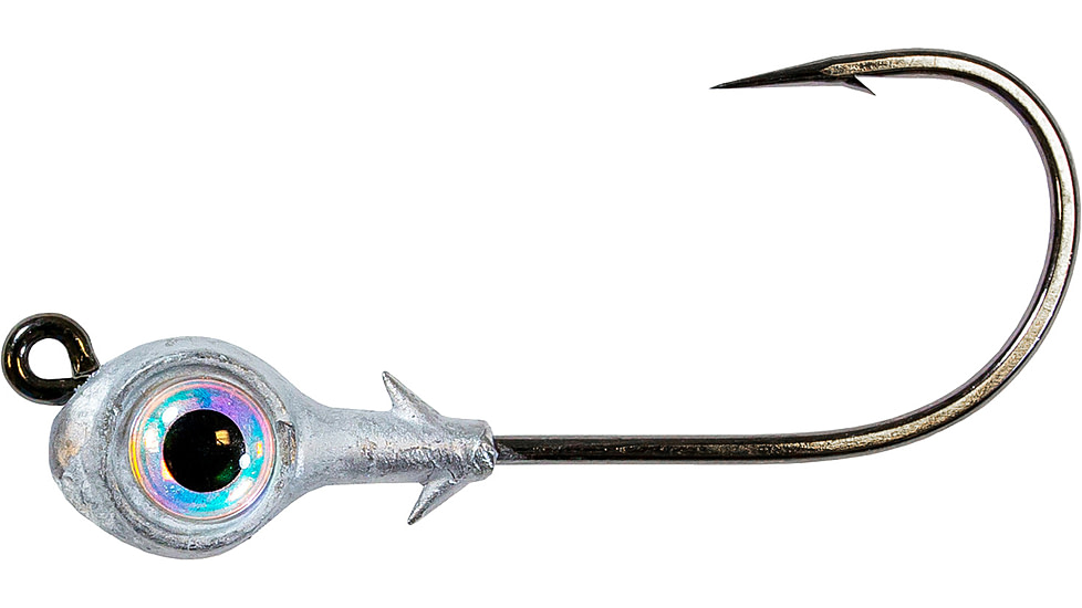 Z-man Redfish Eye Jigheads, Pearl, 1/8oz, 3 per Pack, REJH18-02PK3