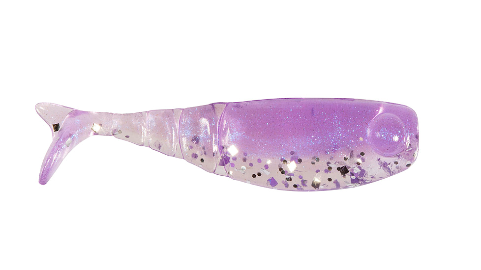 Z-man Shad Fryz Soft Baits, 8 pack, 1.75in, Dark N Stormy, MSH-353PK8