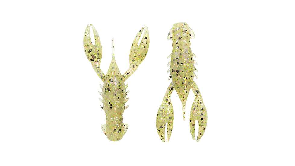 Z-man TRD Crawz Creature Bait, 6, 2.5in, Greasy Prawn, TRDCR-243PK6