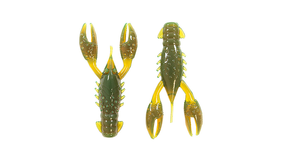 Z-man TRD Crawz Creature Bait, 6, 2.5in, Motor Oil, TRDCR-273PK6