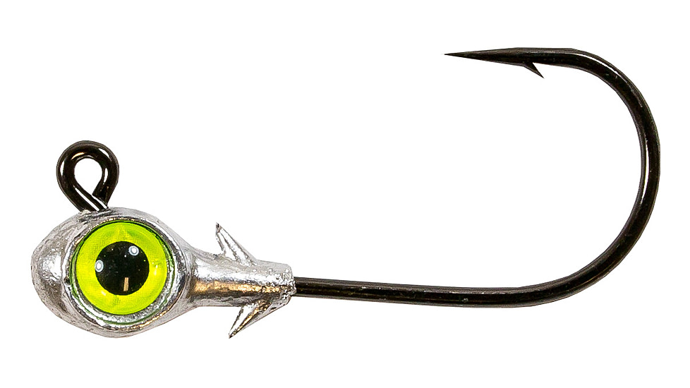 Z-man Trout Eye Jigheads 1/8 oz Chartreuse 3 Pack, TEJH18-05PK3