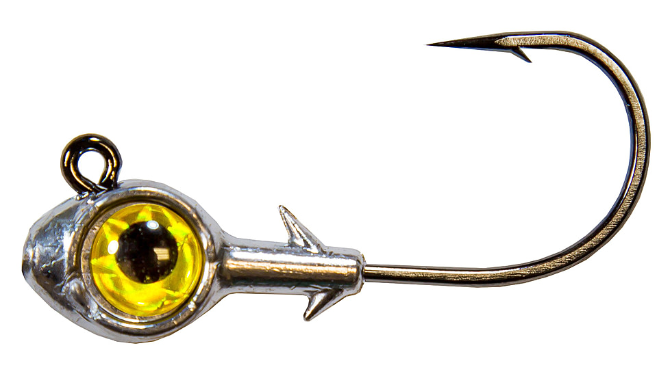 Z-man Trout Eye Jigheads, Gold, 1/8oz, 3 per Pack, TEJH18-04PK3