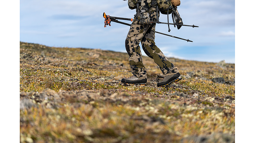 Zamberlan 2092 Mountain Trek GTX RR Mountaineering Shoes - Men's, PFAS-Free, Graphite/Orange, 10, 2092ZGOM-44.5-10