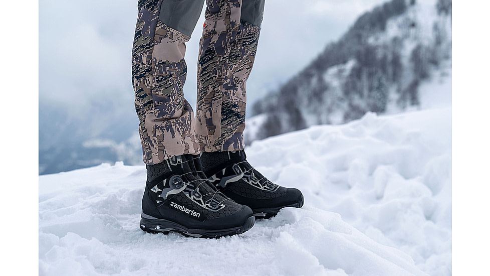 Zamberlan Ull GTX RR WL PL Boa Hiking Shoes - Mens, PFAS-Free, Black/Grey, 12, 3032ZBGM-47-12