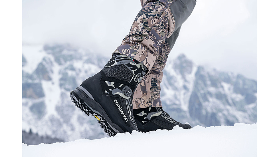 Zamberlan Ull GTX RR WL PL Boa Hiking Shoes - Mens, PFAS-Free, Black/Grey, 12, 3032ZBGM-47-12