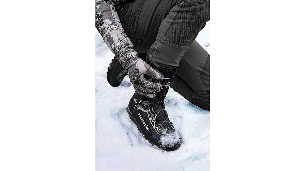 Zamberlan Ull GTX RR WL PL Boa Hiking Shoes - Mens, PFAS-Free, Black/Grey, 12, 3032ZBGM-47-12