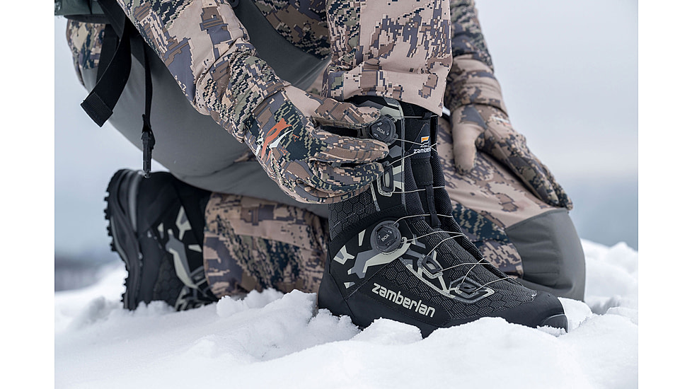 Zamberlan Ull GTX RR WL PL Boa Hiking Shoes - Mens, PFAS-Free, Black/Grey, 12, 3032ZBGM-47-12