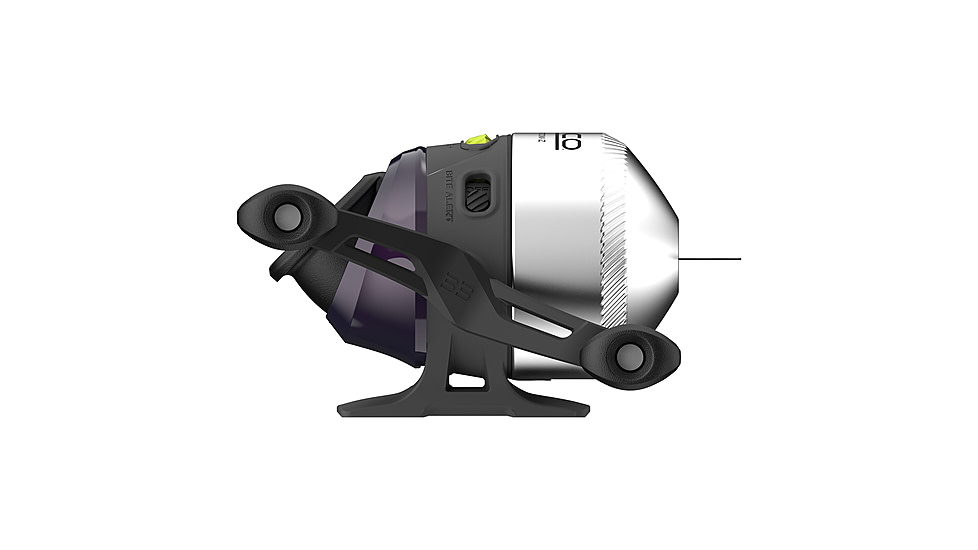 Zebco 33 Custom-Z Spincast Reel and Rod Combo, 6ft 6in 2-PC Telescopic Rod, Medium, Fast, SZ 30 Reel, 4.1-1 Ratio, 2-PC Strike King Tackle Kit, Silver/Purple, 33CZ2SK662M.FB4