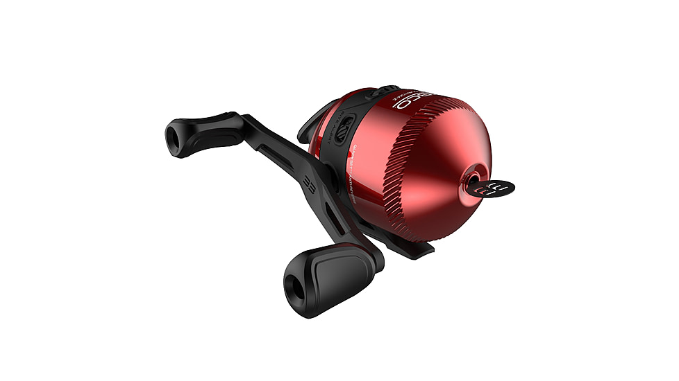 Zebco 33 Custom Z Spincast Reel and Rod Combo, 6ft 2-PC Fiberglass Rod w/ EVA Handle, QuickSet Anti-Reverse Reel w/ Bite Alert, Red, 33CZRD602MA.NS4