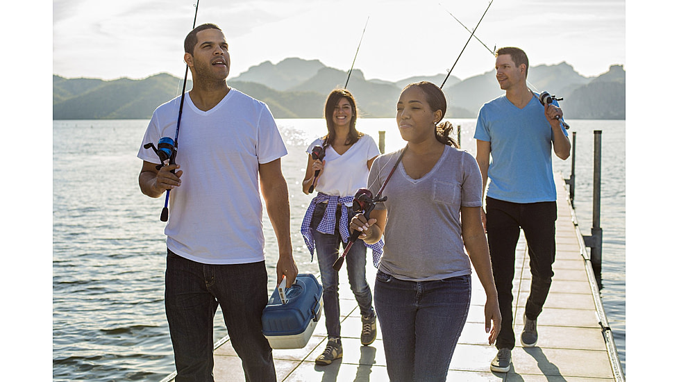 Zebco 33 Custom Z Spincast Reel and Rod Combo, 6ft 2-PC Fiberglass Rod w/ EVA Handle, QuickSet Anti-Reverse Reel w/ Bite Alert, Red, 33CZRD602MA.NS4