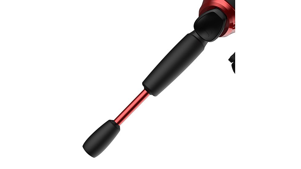 Zebco 33 Custom Z Spincast Reel and Rod Combo, 6ft 2-PC Fiberglass Rod w/ EVA Handle, QuickSet Anti-Reverse Reel w/ Bite Alert, Red, 33CZRD602MA.NS4