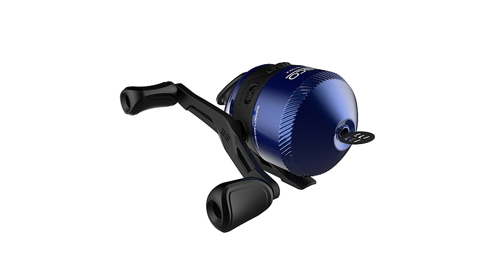 Zebco 33 CustomZ Spincast Reel and Rod Combo, 6ft 2-PC Fiberglass Rod w/ EVA Handle, QuickSet Anti-Reverse Reel w/ Bite Alert, Blue, 33CZBL602MA.NS4