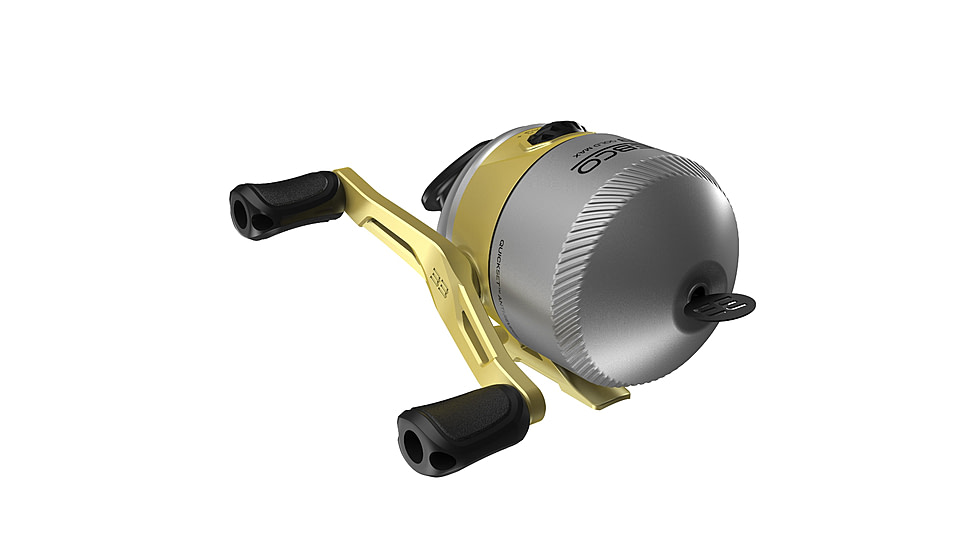 Zebco 33 Gold Max Spincast Reel and Rod Combo, 6ft 6in 2-PC Fiberglass Rod w/ Cork Handle, QuickSet Anti-Reverse Reel, Silver/Gold, 33MXG662MHA.NS4