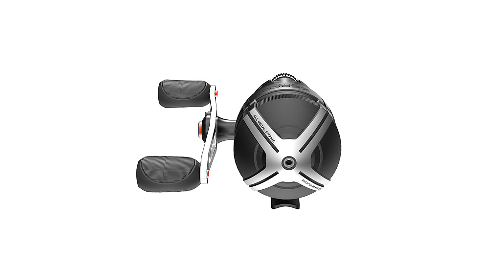 Zebco Bullet Spincast Reel, SZ 20 Reel, Fast 28.9 Inches Per Turn, 5.8-1 Ratio, Durable All-Metal Construction, Solid-Brass Pinion Gear, Pre-spooled w/ 6 lb Zebco Fishing Line, Black, ZB20.BX3