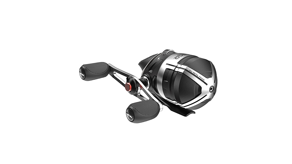 Zebco Bullet Spincast Reel, SZ 20 Reel, Fast 28.9 Inches Per Turn, 5.8-1 Ratio, Durable All-Metal Construction, Solid-Brass Pinion Gear, Pre-spooled w/ 6 lb Zebco Fishing Line, Black, ZB20.BX3