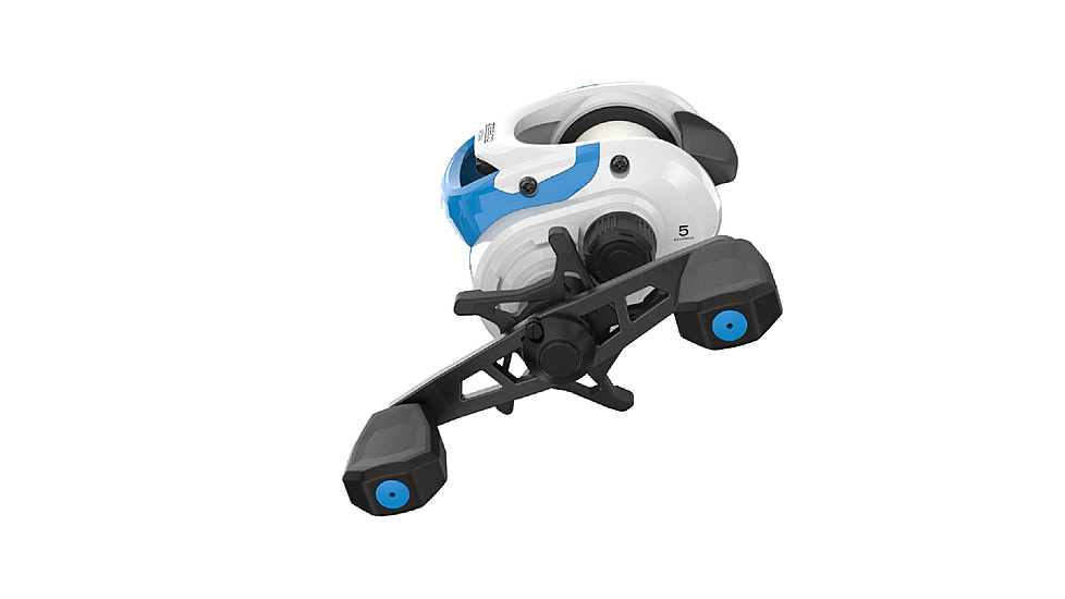 Zebco Roam Baitcast Reel and Rod Combo, 6ft 6in 2-PC Fiberglass Pole w/ Split-Grip MaxTac Handle, Lightweight Graphite Frame, LH Retrieve, Blue, ROAMBL101662MH.NS3